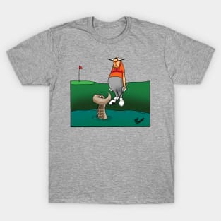 Funny Spectickles Golf Cartoon Humor T-Shirt